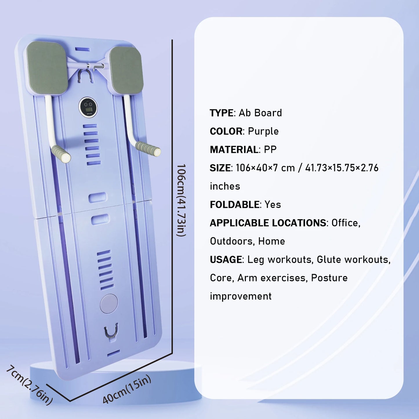 Premium Adjustable Pilates Workout Board™